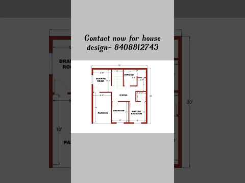 30x30 house plan ! 30x30 home design desain interior rumah