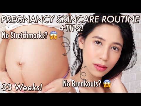PREGNANCY SKINCARE ROUTINE (FACE AND BODY) - YouTube