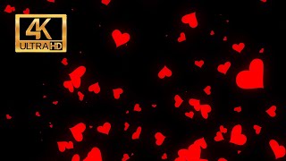 4K Free Heart Floating Overlay Motion Graphics