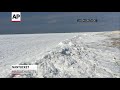 Raw: Frozen Waves Off Nantucket