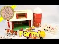 Vintage 1981 Fisher-Price Farm & Silo #915 (4th Generation) Green Plastic Base Barn Toy