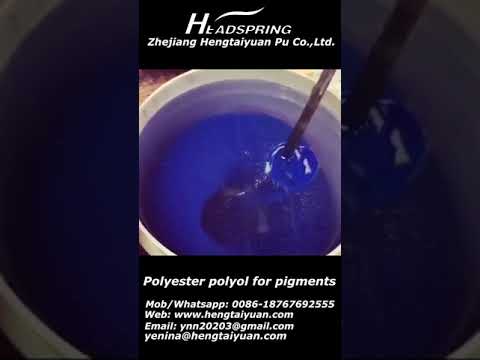 Polyester polyol for pigments