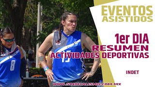 Primer DÍA- "PARTIDOS DE VARIAS DISCIPLINAS", en JUEGOS NACIONALES DE LOS TRABAJADORES 2020 "INDET"