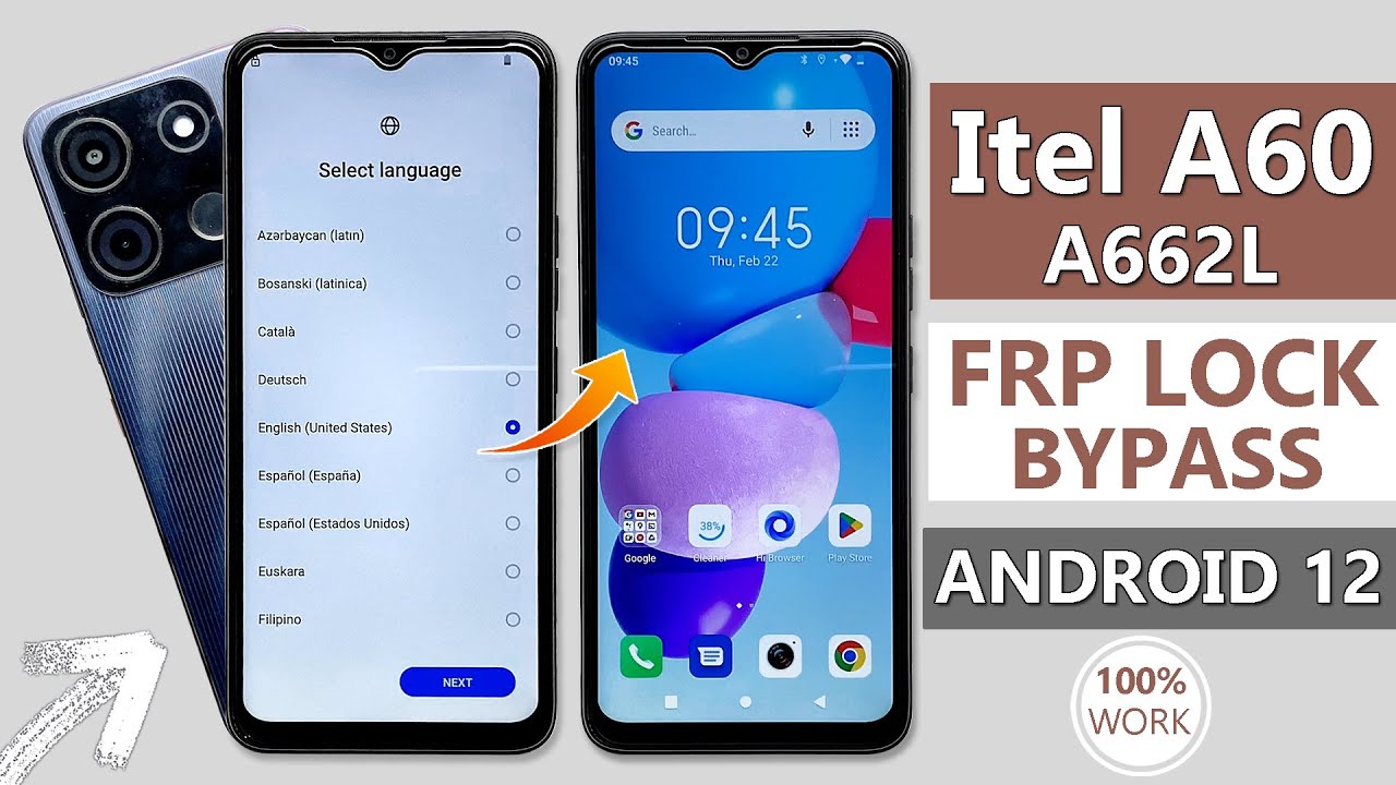 Itel A60 Android 12 FRP Bypass Itel A662l Google Itel A60 Android 12 FRP Bypass Itel A662l Google