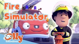 Cars for Kids - Fire Simulator 3000 | Transport for Kids | Olly the Little White Van