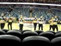 Shockwave performs "Womanizer" at the Hornets game feat. Cheerleaders
