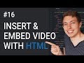 16: How to Create HTML5 Videos and Embed Videos | Learn HTML and CSS | Full Course For Beginners