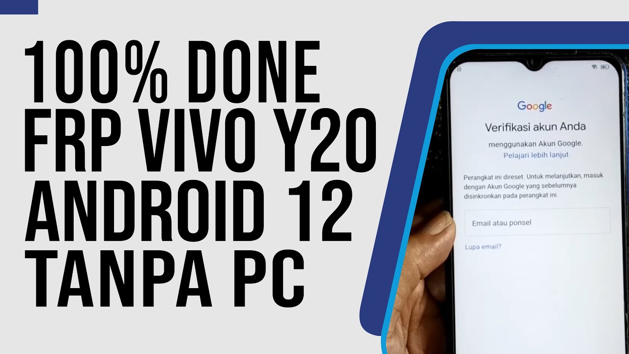 100% WORK TANPA PC..! Bypass FRP Google Account Vivo Y20 100% WORK TANPA PC..! Bypass FRP Google Account Vivo Y20