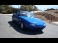 1 Owner 1990 Mazda Miata MX-5 5 spd Convertible For Sale 81k Orig MI