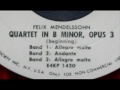 Frank Pelleg: Quartet in B minor for Piano and Strings, Op. 3 (3) (Mendelssohn) - 1954 Recording