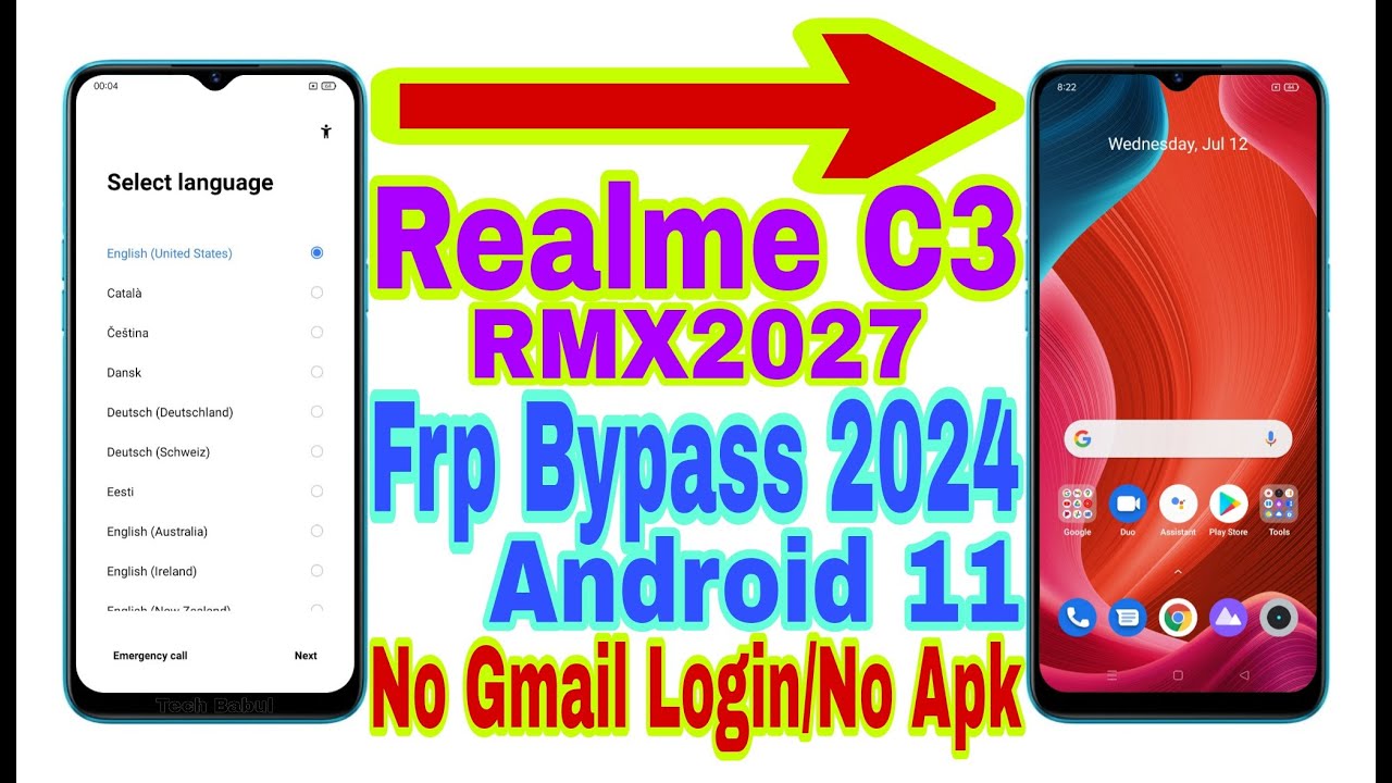 Realme C3 (RMX2027) Android 11 Frp Bypass | New Trick Realme C3 (RMX2027) Android 11 Frp Bypass | New Trick