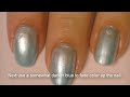 Sparkly Blue Faded Zebra Nail Art