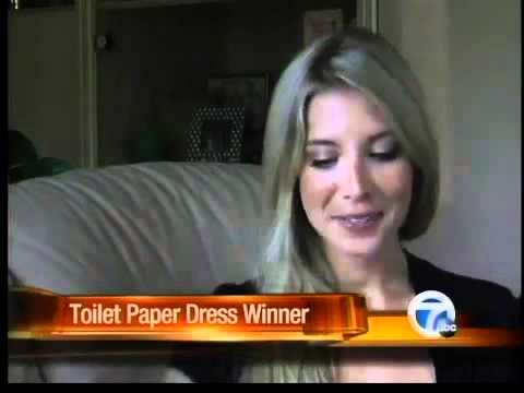 Toilet paper wedding dress winner Toilet paper wedding dress winner
