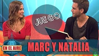 Natalia Sánchez y Marc Clotet juegan a 'Amantes En el aire'