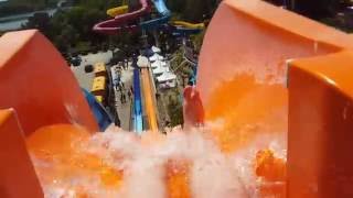 Pov Intense Orange Water Slide Devils Peak At Water Wizz, East Wareham, Ma