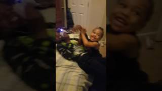 Little Girl Beating Up A Big Boy