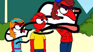 The Teeth Family Argue On A Beach Pg-13