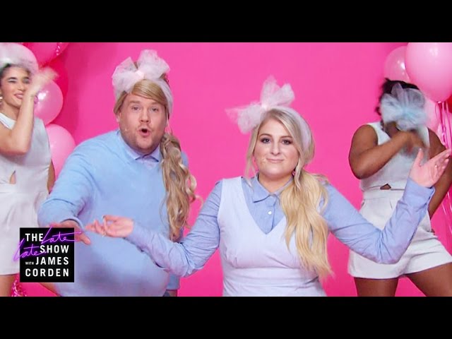 Meghan Trainor And James Corden Perform All About That Bass New Year’s Resolution - Video