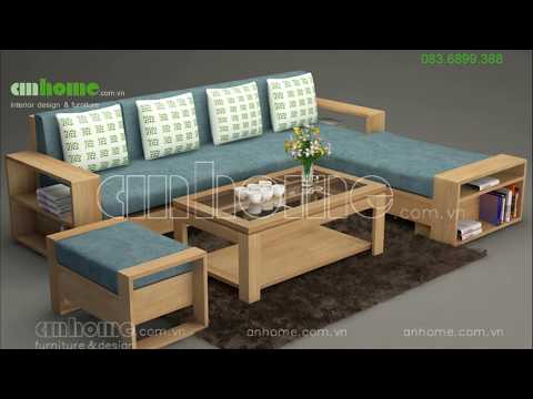 Bàn ghế Sofa gỗ đẹp - Mẫu sofa gỗ hiện đại yêu thích nhất hiện nay
