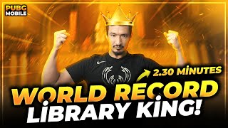 WORLD LIBRARY RECORD 2.30 MINUTES / KÜTÜPHANE REKORU/ Amigo / PUBG Mobile librar