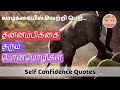 Top 20 Tamil Motivational Quotes on Self Confidence - தன்னம்பிக்கை தரும் பொன்மொழிகள்