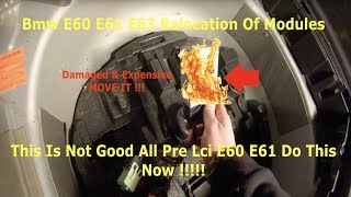 BMW E60 E61 Relocation Of Modules In Boot MPM Location Must Watch !!!!! Do This Before This Happens