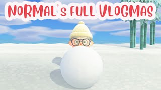 Normals Full Vlogmas All In One Place - Animal Crossing New Horizons Letsplay Vlog
