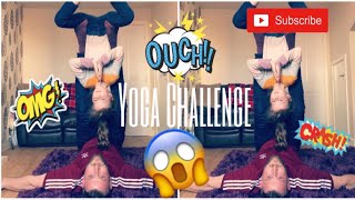 Extreme Yoga Challenges With Mia And Daddy Scary Fall