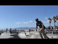 Skateboarding at Venice Beach, LA