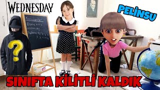 Esma Ve Peli̇nsu Okulda Ki̇li̇tli̇ Kaldi Yeni̇ Öğrenci̇ Şaka Yapti ماما جابت بيبي - جنى مقداد طيور الجنة