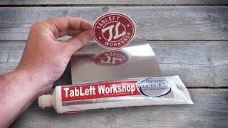 TIP: Polish metal with toothpaste TIP: Polish metal with toothpaste