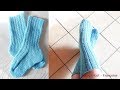 Tuto tricot Chaussons Chaussettes Adulte 37/40 & 41/44 facile 2 aiguilles