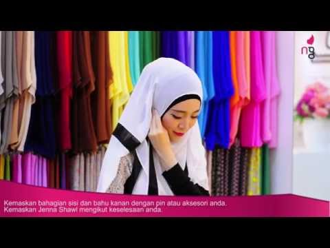 Neng Geulis Hijab Tutorial 18 "Jenna Shawl" By Felixia Yeap @ Raisyyah Rania Yeap - YouTube