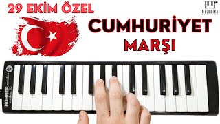 CUMHURİYET MARŞI - 29 EKİM ÖZEL || Melodika Notaları