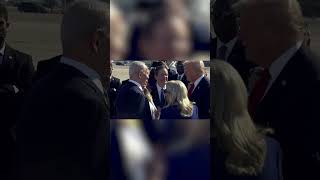 President Trump Lands In Tel Aviv To Meet With Families Of Hostages