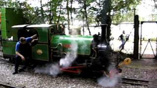 Ruislip Lido Railway Madbess Raising Steam.