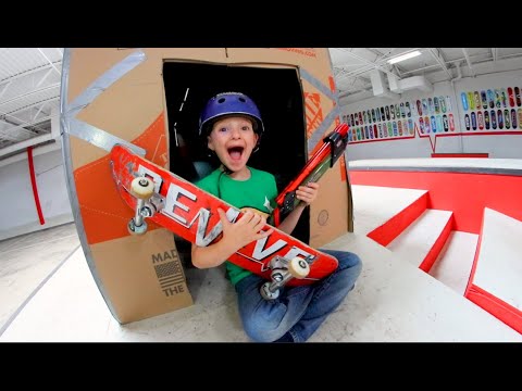 Father & Son Ultimate Fort At The Skatepark 4!