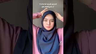 Tutorial Hijab Segi Empat Menutup Dada