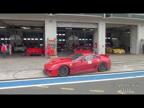 Gijs records several Ferrari 599 XX's at the F1 circuit of the N rburgring