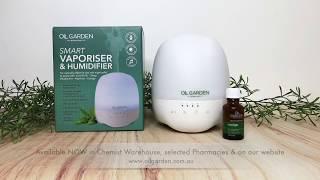 How to use the Oil Garden Smart Vaporiser & Humidifier