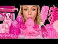 ASMR MUKBANG, Pink Desserts, Octopus, Leaf Jelly, Candy Dice, Cactus, Edible Comb, Strawberry Wax 먹방