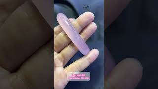 Vòng Nguyên Khối Chalcedony Hồng Thiên Nhiên Bóng Mượt
