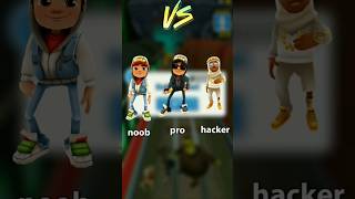 Noob Vs Pro Vs Hacker No Subway Surfers
