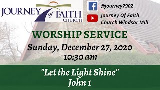 Sunday, December 27, 2020 - Worship Service