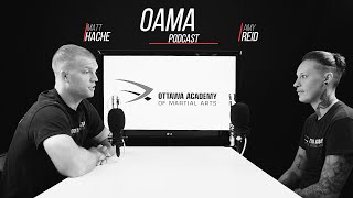Oama Podcast Kru Amy Reid & Professor Matt Hammer Hache Muay Thai