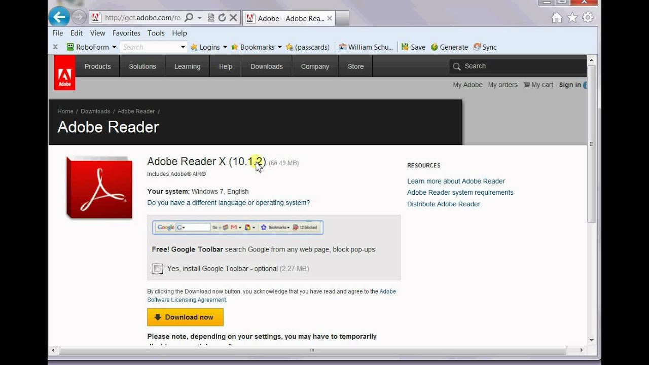 how to download adobe reader