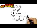 How to draw a bunny easy step by step | Easy Drawings
