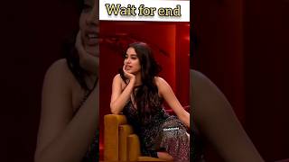 Janvi Kapoor Focus On Wait For The End Coffe With Karan