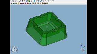 Freecad Часть 96. Нас 5000! Пример Создания Модели. Пепельница.