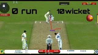 Real Cricket™20 Bowling Trick! How To Get 10 Wickets In 10 ball in test match (HARDCORE) MODE⚡⚡